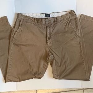 J. Crew Men’s Brown Chino/Khaki Slacks Pants Size 36/32